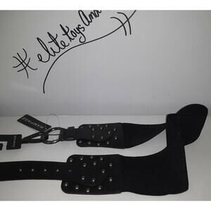 RAMPAGE Black Classic Modern Fashion Belt Womens Sz M/L NEW,nice bin413